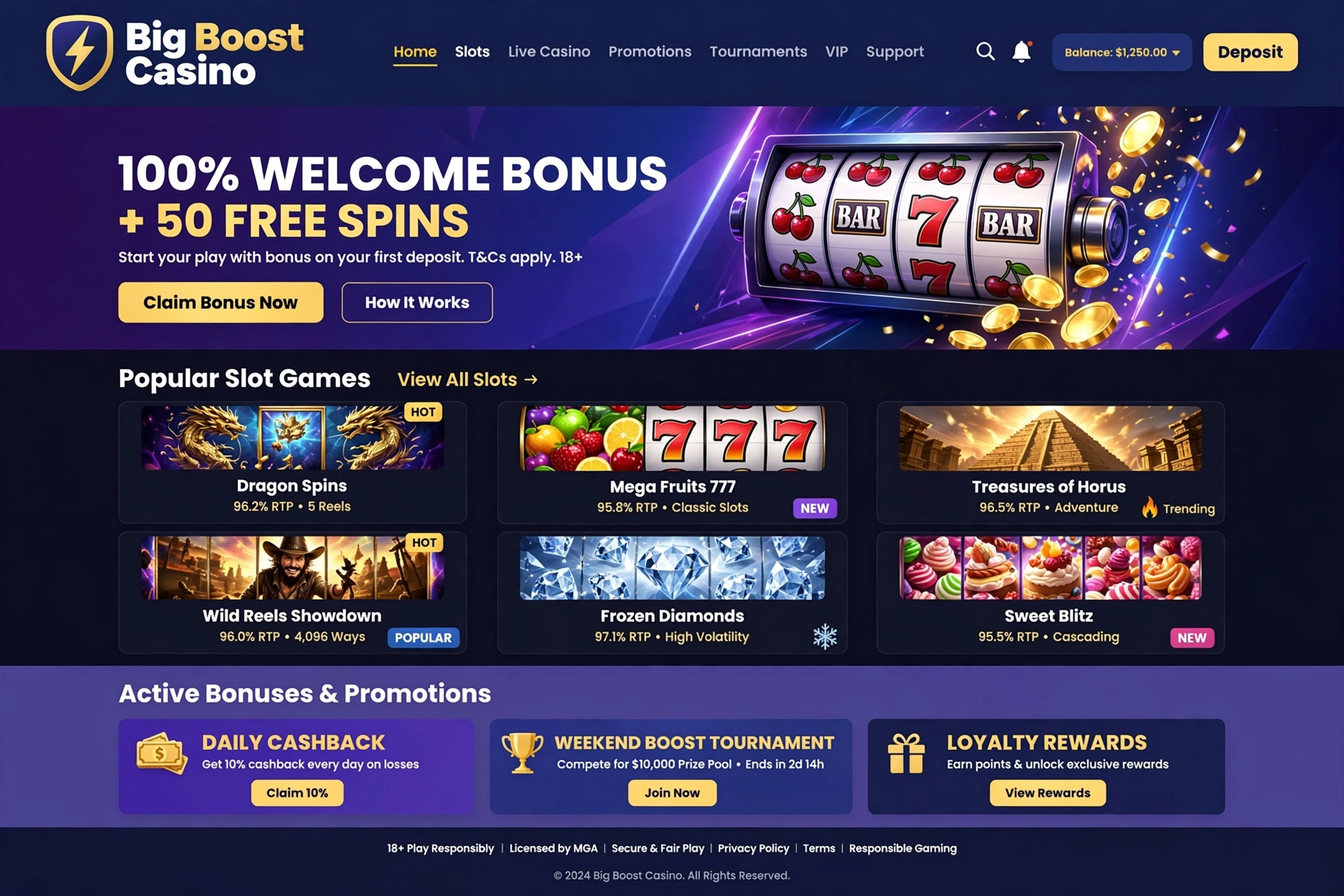 Big boost casino – komplett anmeldelse og guide 2026
